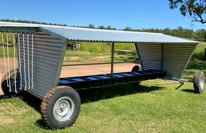 Auscrimper’s innovative livestock mineral wagon
